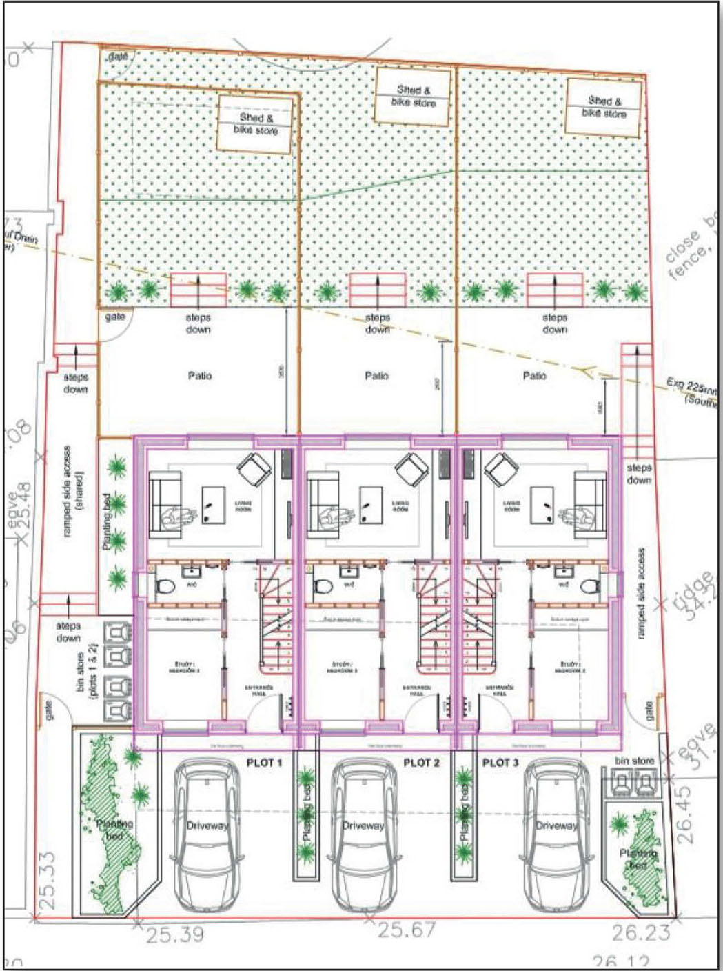 Lot: 148 - SITE WITH PERMISSION FOR THREE DWELLINGS - 